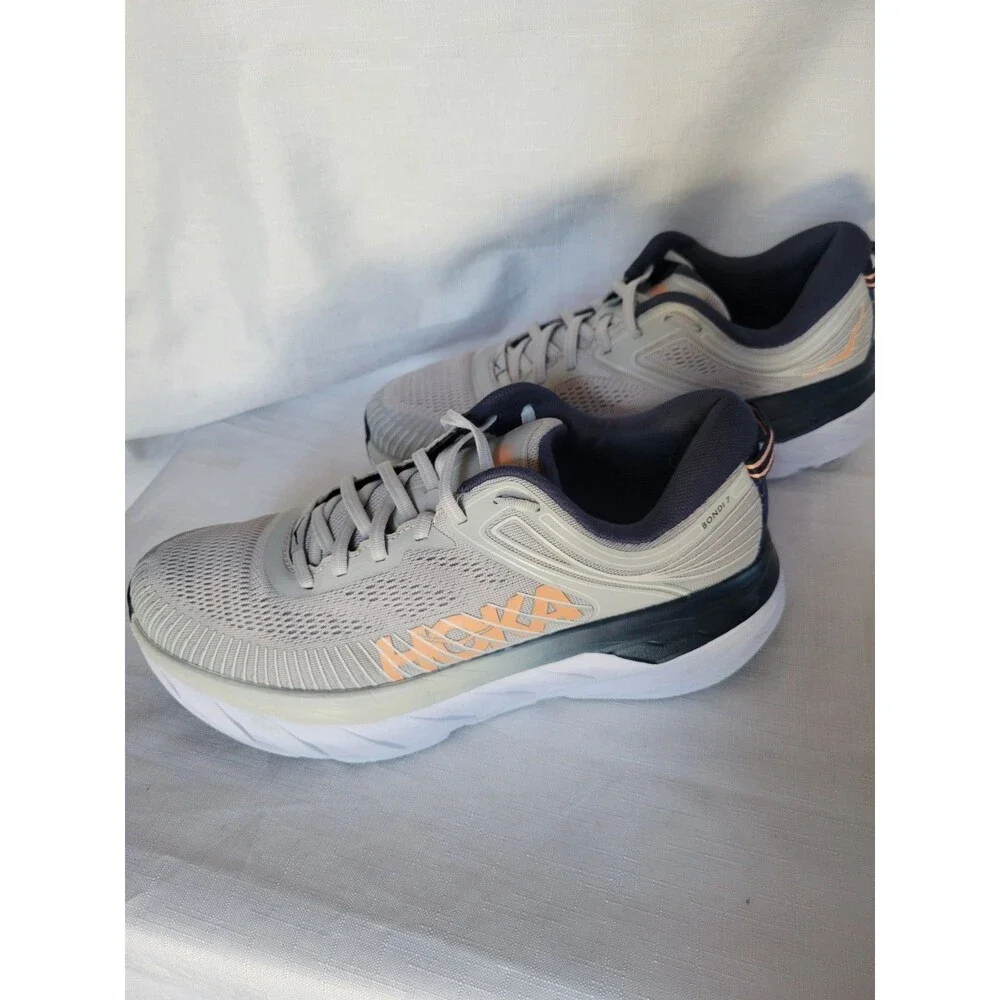 Hoka One Bondi 7 Women's Size 10. Lunar Rock Running Sneakers 1110519-LRBI